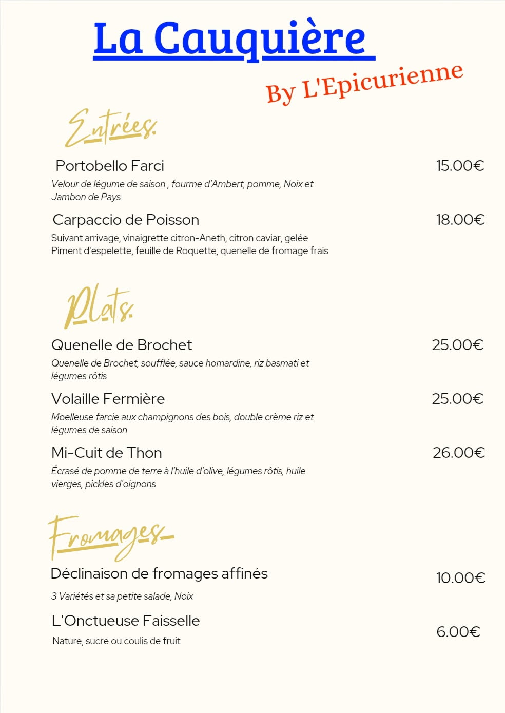 carte-LaCauquière-octobre2025 Menu Pimpant La Cauquière