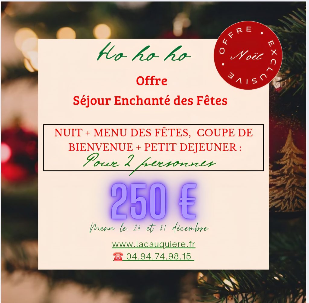 Un séjour Majestueux en Provence, pour les nuit du 24 et 31 décembre 2025